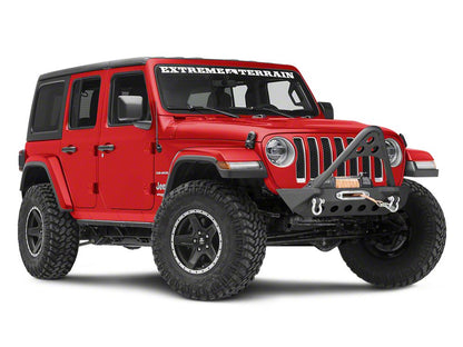 RedRock Stubby Winch Front Bumper with Stinger Bar (18-25 Jeep Wrangler JL)