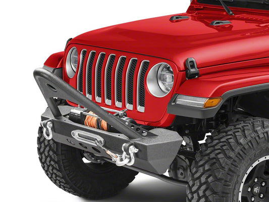 RedRock Mid-Width Winch Front Bumper with Stinger (18-25 Jeep Wrangler JL)