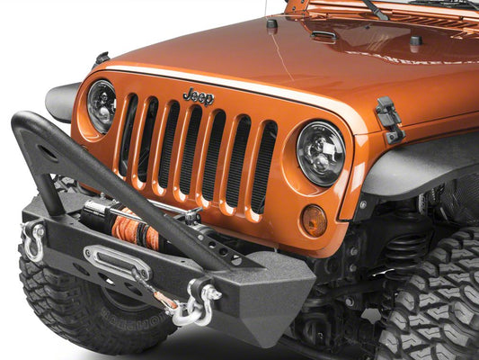 RedRock Mid-Width Winch Front Bumper with Stinger (07-18 Jeep Wrangler JK)