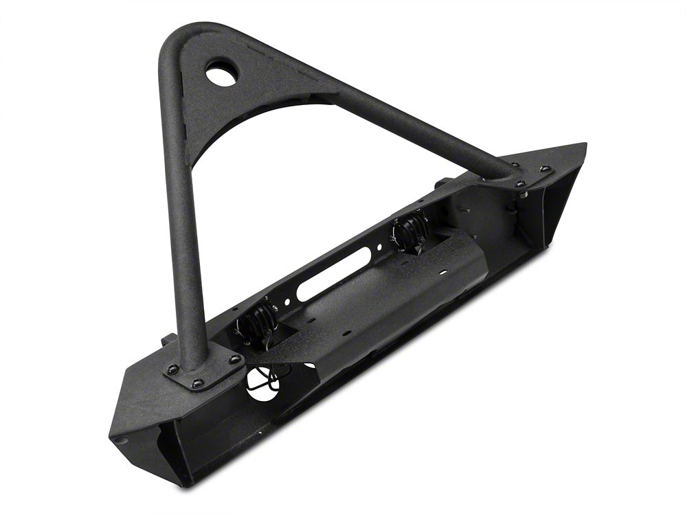 RedRock Stubby Winch Front Bumper with LED Lights and Stinger Bar (18-25 Jeep Wrangler JL)
