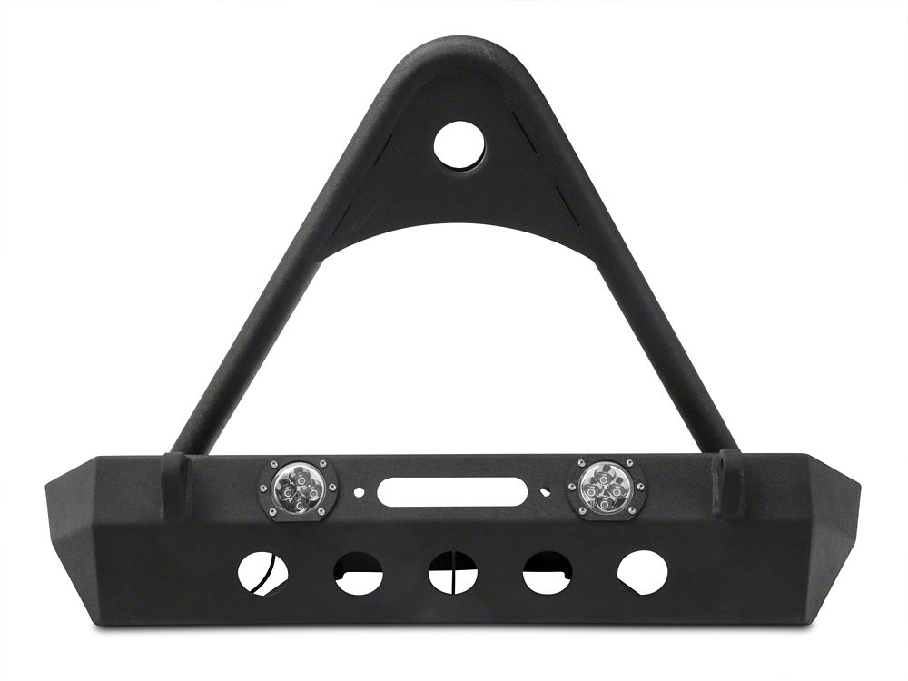 RedRock Stubby Winch Front Bumper with LED Lights and Stinger Bar (18-25 Jeep Wrangler JL)