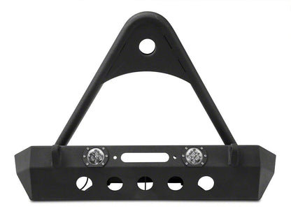 RedRock Stubby Winch Front Bumper with LED Lights and Stinger Bar (18-25 Jeep Wrangler JL)