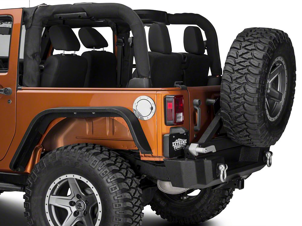 RedRock Non-Locking Fuel Door; Stainless Steel (07-18 Jeep Wrangler JK)