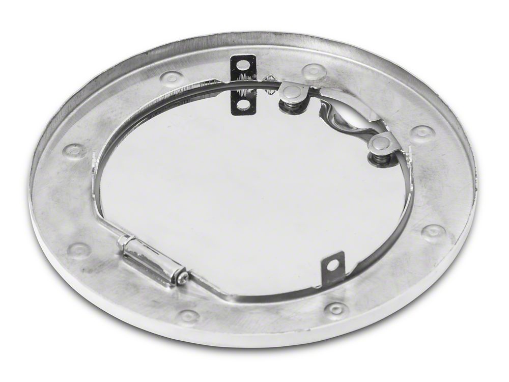 RedRock Non-Locking Fuel Door; Stainless Steel (07-18 Jeep Wrangler JK)