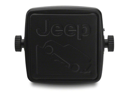 RedRock External 2-3/4-Inch Speaker with Embossed Jeep Logos (Universal; Some Adaptation May Be Required)