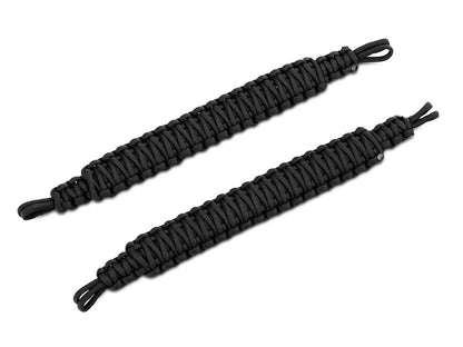 RedRock Headrest Paracord Grab Handles; Black (07-25 Jeep Wrangler JK & JL)