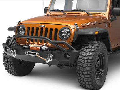 RedRock Angry Eyes Headlight Conversion; Black (07-18 Jeep Wrangler JK)
