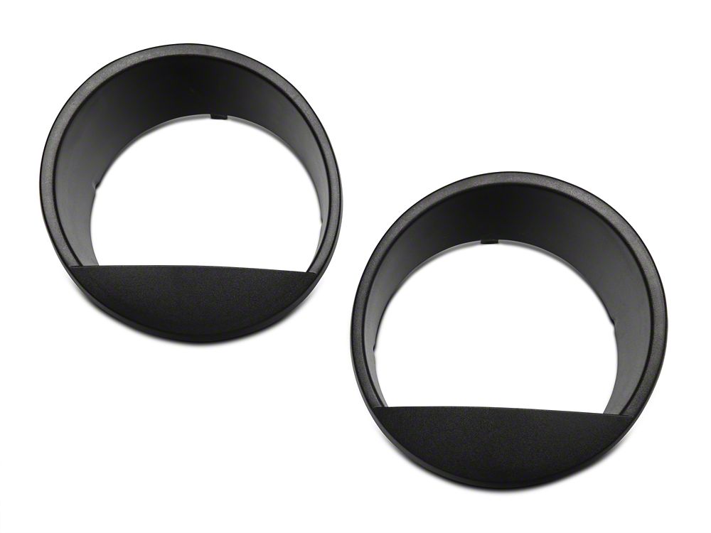 RedRock Angry Eyes Headlight Conversion; Black (07-18 Jeep Wrangler JK)