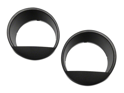 RedRock Angry Eyes Headlight Conversion; Black (07-18 Jeep Wrangler JK)