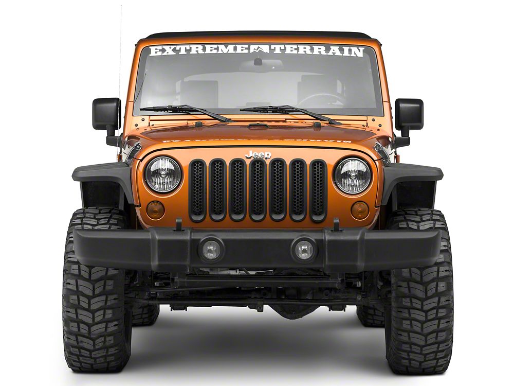 Redrock ハニカムグリルインサート;マットブラック 07-18 Jeep RedRock Honeycomb Grille Inserts; Matte Black (07-18 Jeep