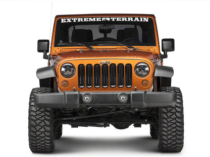 RedRock Honeycomb Grille Inserts; Black (07-18 Jeep Wrangler JK)