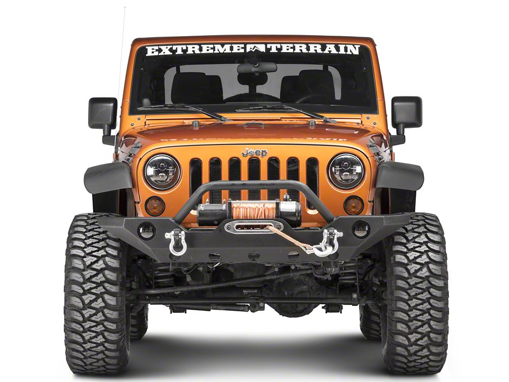 RedRock Turn Signal Bezels; Black (07-18 Jeep Wrangler JK)