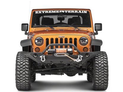 RedRock Turn Signal Bezels; Black (07-18 Jeep Wrangler JK)