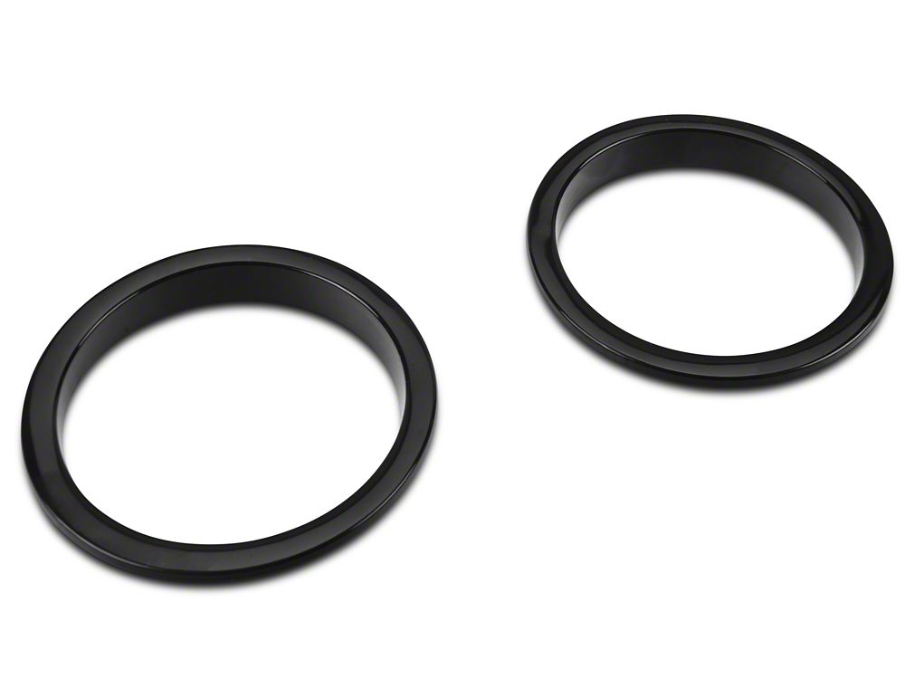 RedRock Turn Signal Bezels; Black (07-18 Jeep Wrangler JK)