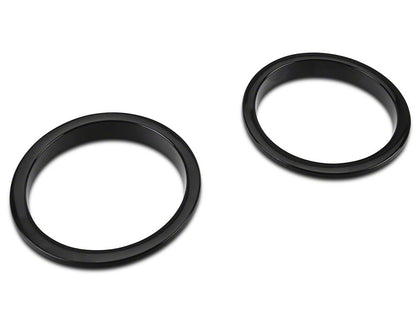 RedRock Turn Signal Bezels; Black (07-18 Jeep Wrangler JK)