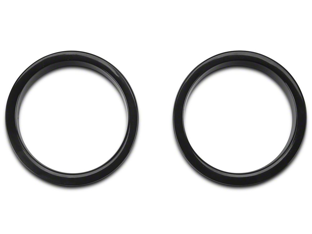 RedRock Turn Signal Bezels; Black (07-18 Jeep Wrangler JK)