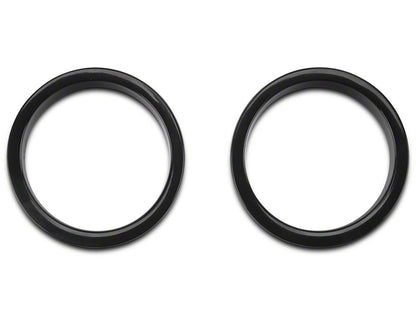 RedRock Turn Signal Bezels; Black (07-18 Jeep Wrangler JK)