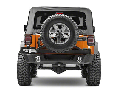 RedRock Euro Style Tail Light Guards; Black (07-18 Jeep Wrangler JK)