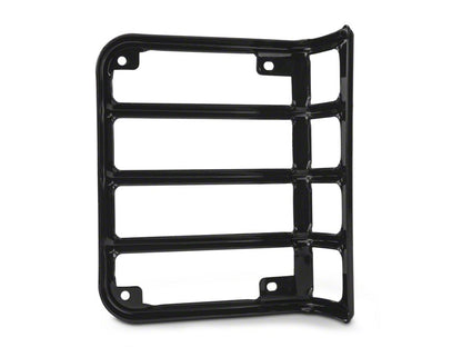 RedRock Euro Style Tail Light Guards; Black (07-18 Jeep Wrangler JK)