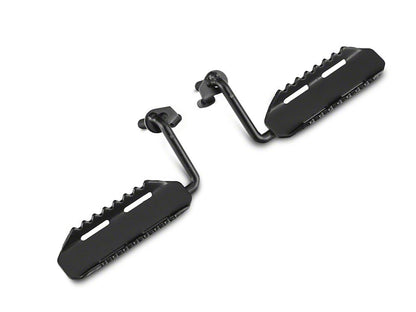 RedRock Foot Pegs; Textured Black (07-18 Jeep Wrangler JK)