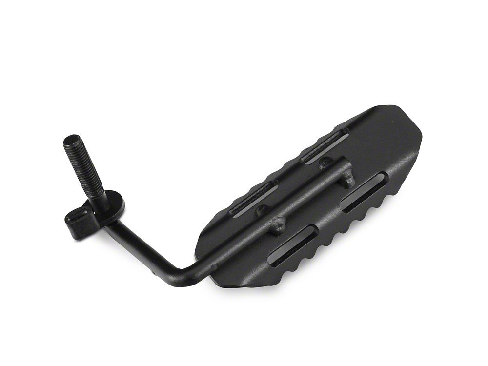 RedRock Foot Pegs; Textured Black (07-18 Jeep Wrangler JK)