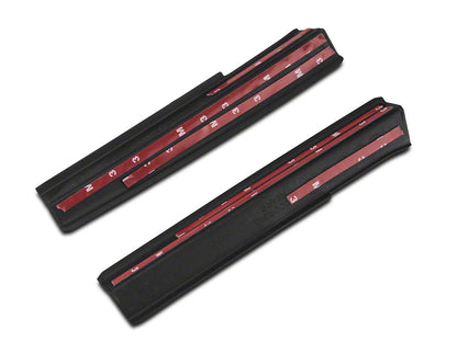 RedRock Diamond Pattern Door Entry Guards; Black (07-18 Jeep Wrangler JK)