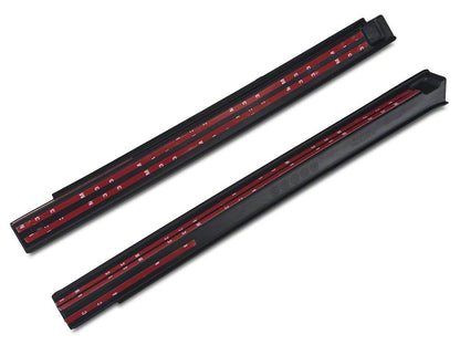RedRock Diamond Pattern Door Entry Guards; Black (07-18 Jeep Wrangler JK)