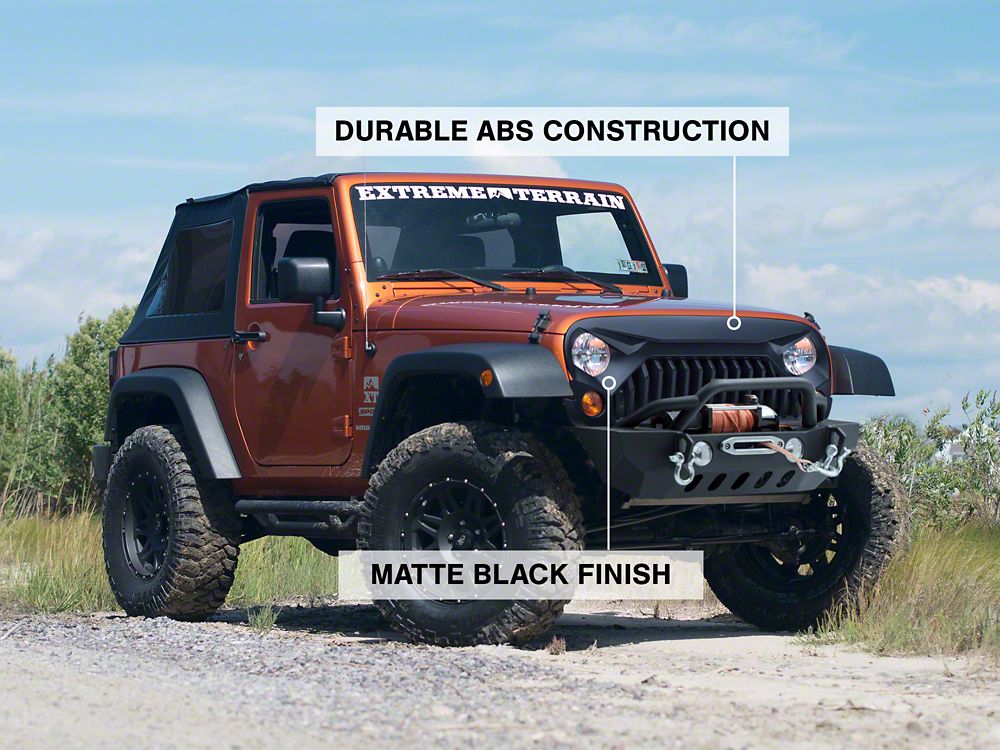 RedRock Gladiator Grille; Matte Black (07-18 Jeep Wrangler