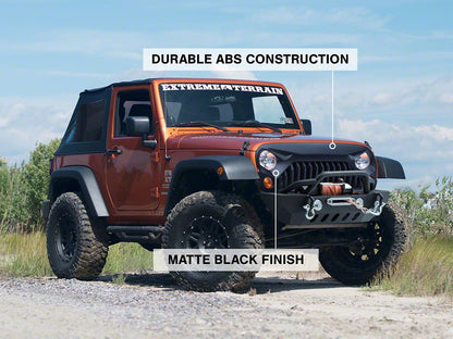RedRock Gladiator Grille; Matte Black (07-18 Jeep Wrangler JK)