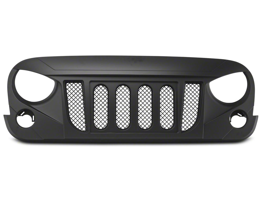 RedRock Avenger Grille; Matte Black (07-18 Jeep Wrangler JK)