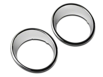 RedRock Headlight Bezels; Chrome (07-18 Jeep Wrangler JK)