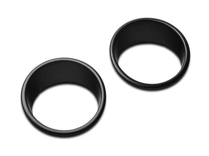 RedRock Headlight Bezels; Gloss Black (07-18 Jeep Wrangler JK)