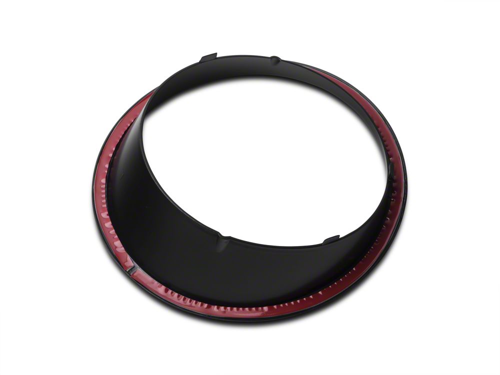 RedRock Headlight Bezels; Gloss Black (07-18 Jeep Wrangler JK)