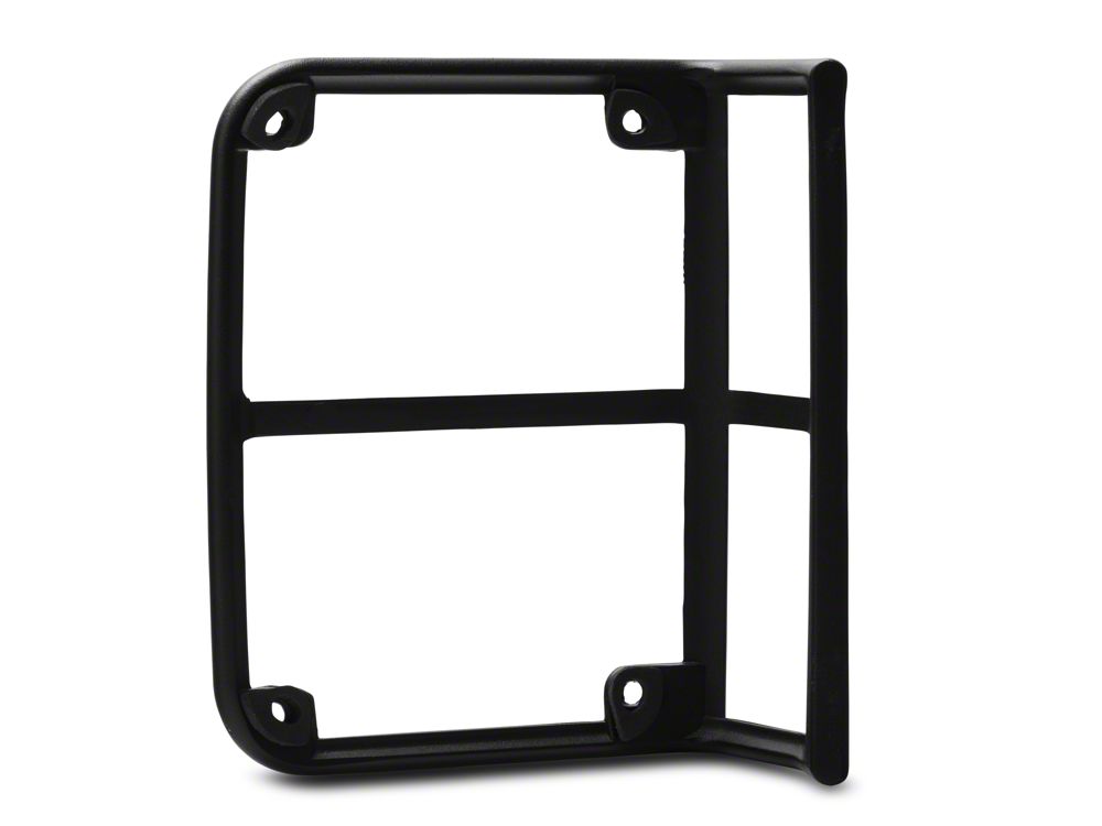RedRock OE Style Tail Light Guards; Black (07-18 Jeep Wrangler JK)