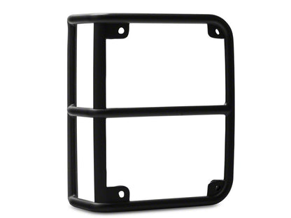 RedRock OE Style Tail Light Guards; Black (07-18 Jeep Wrangler JK)
