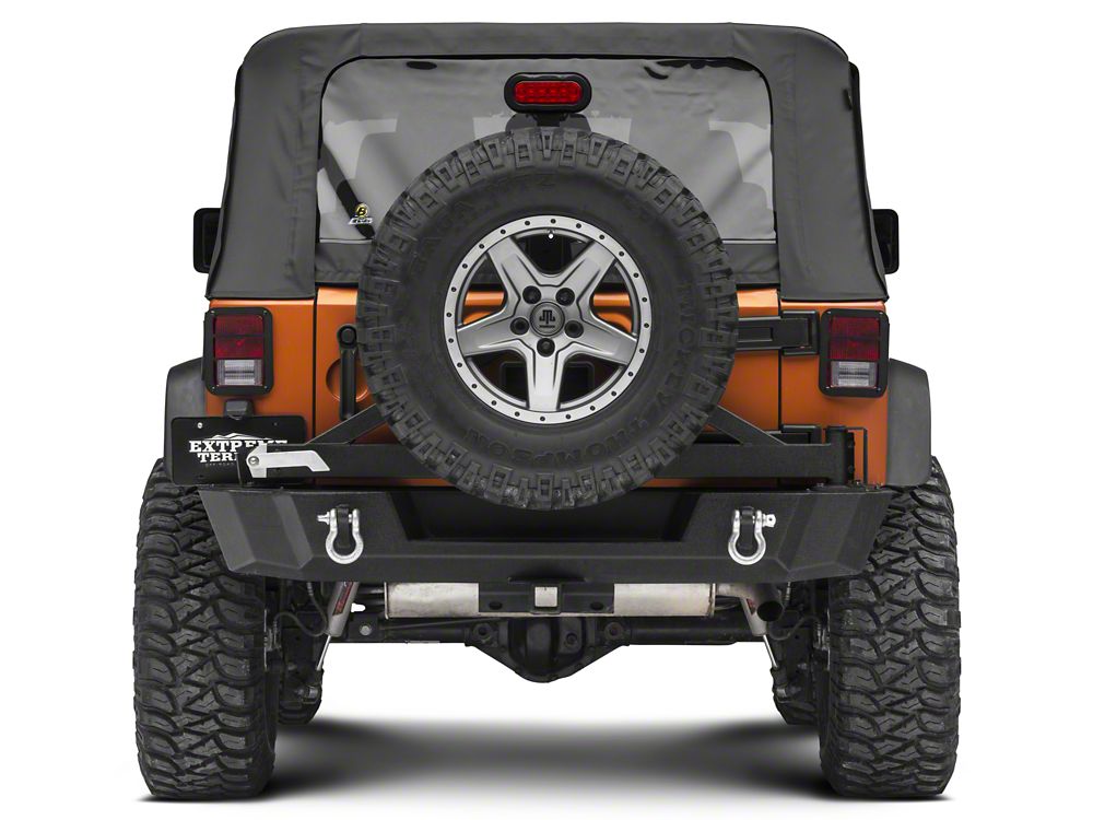 RedRock Tail Light Guards; Black (07-18 Jeep Wrangler JK)