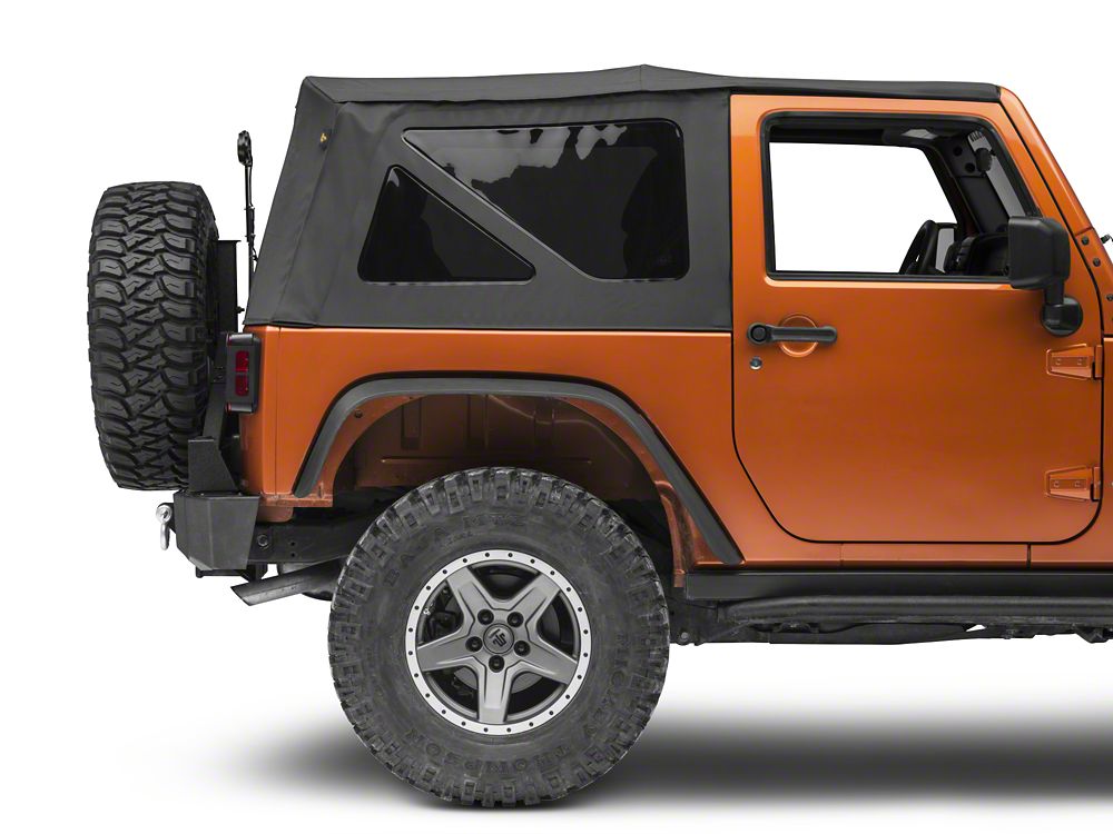 RedRock Tail Light Guards; Black (07-18 Jeep Wrangler JK)
