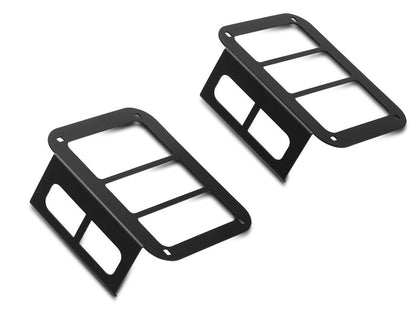 RedRock Tail Light Guards; Black (07-18 Jeep Wrangler JK)