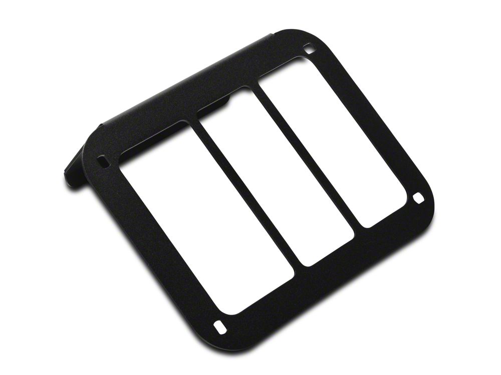 RedRock Tail Light Guards; Black (07-18 Jeep Wrangler JK)