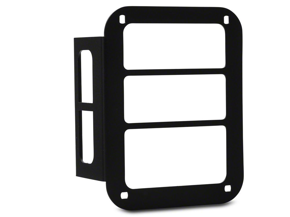 RedRock Tail Light Guards; Black (07-18 Jeep Wrangler JK)