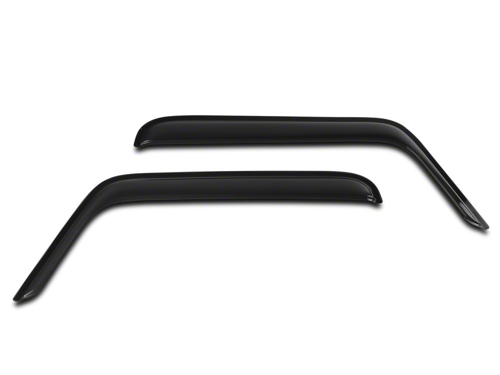 RedRock Rain Guards; Smoke (07-18 Jeep Wrangler JK 2-Door)