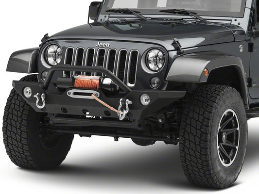 RedRock Euro Headlight Guards; Black (07-18 Jeep Wrangler JK)