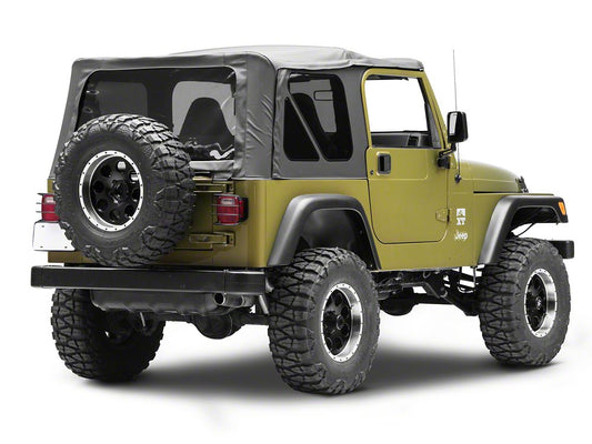RedRock Euro Tail Light Guards; Black (76-06 Jeep CJ5, CJ7, Wrangler YJ & TJ)