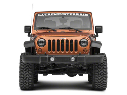 RedRock Wire Mesh Grille Insert; Black (07-18 Jeep Wrangler JK)
