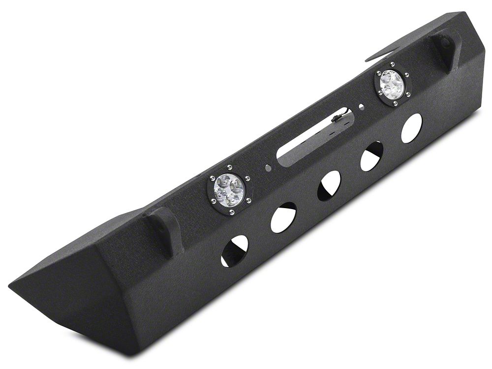 RedRock Stubby Winch Front Bumper with LED Fog Lights (18-25 Jeep Wrangler JL)