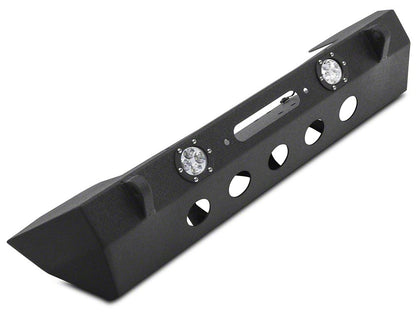 RedRock Stubby Winch Front Bumper with LED Fog Lights (18-25 Jeep Wrangler JL)