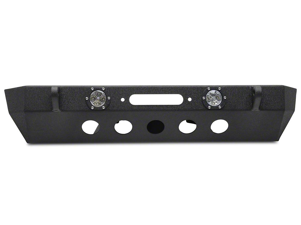 RedRock Stubby Winch Front Bumper with LED Fog Lights (18-25 Jeep Wrangler JL)