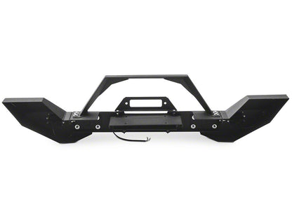 RedRock Max-HD Full Width Winch Front Bumper with Fog Lights and LED Light Bar (18-25 Jeep Wrangler JL)