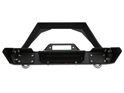 RedRock Max-HD Stubby Winch Front Bumper with LED Light Bar (18-25 Jeep Wrangler JL)