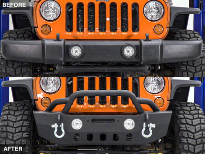 RedRock Crawler Stubby Winch Front Bumper (07-18 Jeep Wrangler JK)